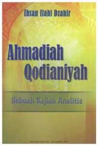 Image of Ahmadiah Qodariyah, Sebuah Kajian Analitis