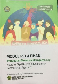 Image of Modul pelatihan penguatan moderasi beragama bagi aparatur sipil negara di Lingkungan kementerian Agama RI