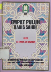 Image of Empat Puluh Hadis Sahih