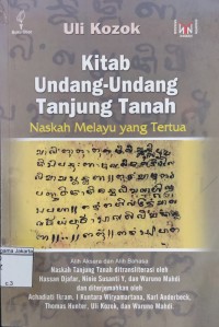 Image of Kitab Undang-Undang Tanjung Tanah Naskah Melayu Yang Tertua