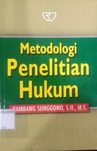 Image of Metode Penelitian Hukum