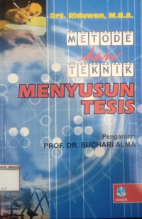 Image of Metode dan Menyusun Tesis
