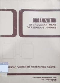 Image of Organization of the Departement of Religious Affairs = Susunan Organisasi Departemen Agama