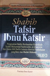Image of Shahih Tafsir Ibnu Katsir;Juz 20-24 Surah Al-Ankabuut Surah Ar-Ruum Surah Luqman Surah As-Sajdah Surah Al-Ahzaab Surah Saba Surah Faathir Surah Yaasiin Surah Ash-Shaaffaat Jilid 7