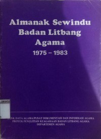 Image of Almanak Sewindu Badan Litbang Agama 1975-1983