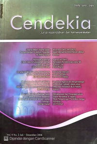 Image of Jurnal Kependidikan dan kemasyarakatan Cendekia Vol. 4, No, 2, (2006), Juli Desember 2006