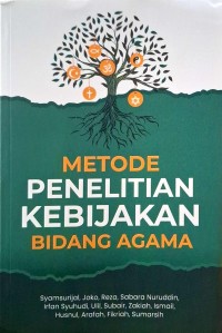 Image of Metode penelitian kebijakan bidang agama