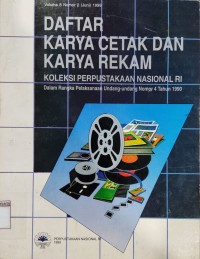 Image of Daftar Karya Cetak Dan Karya Rekam